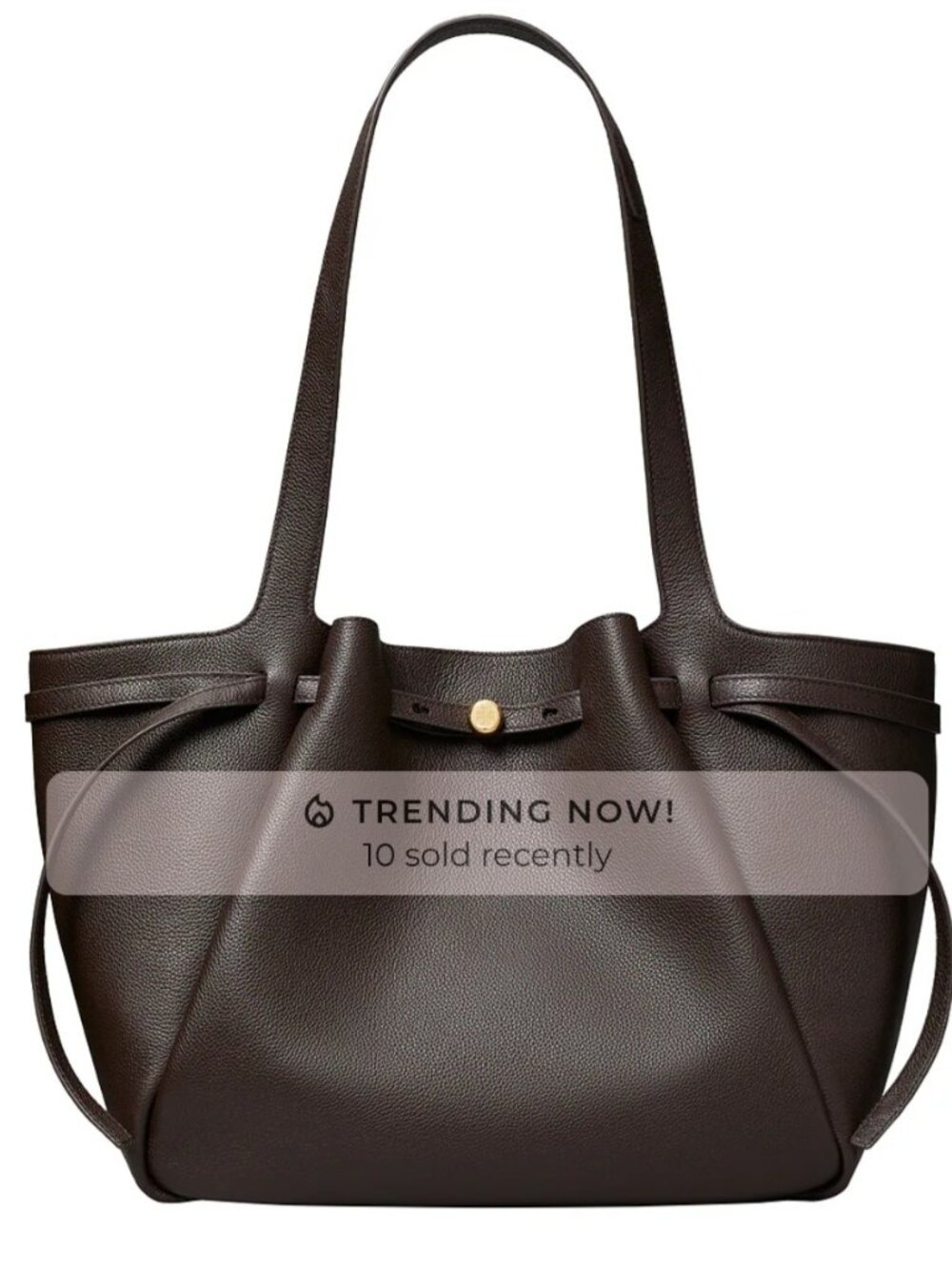 Tory Burch Romy Tote Pebble Brown
